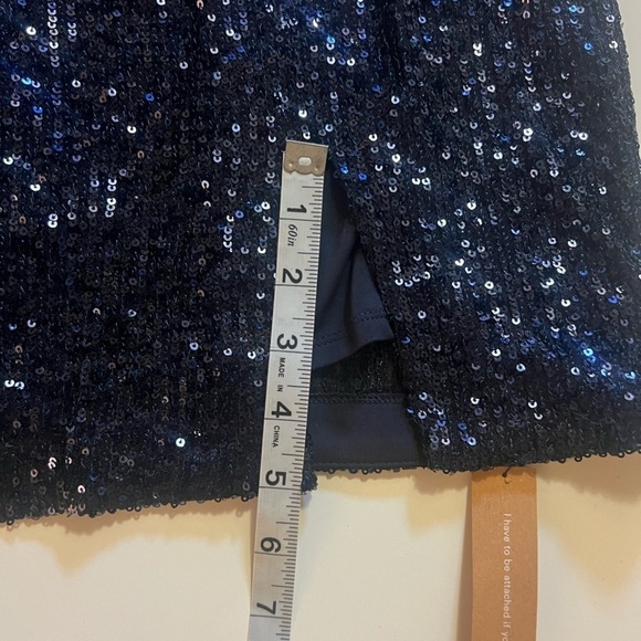 NWT Reformation Jimmy Dress Navy Sequin Size Medium - Picture 7 of 13